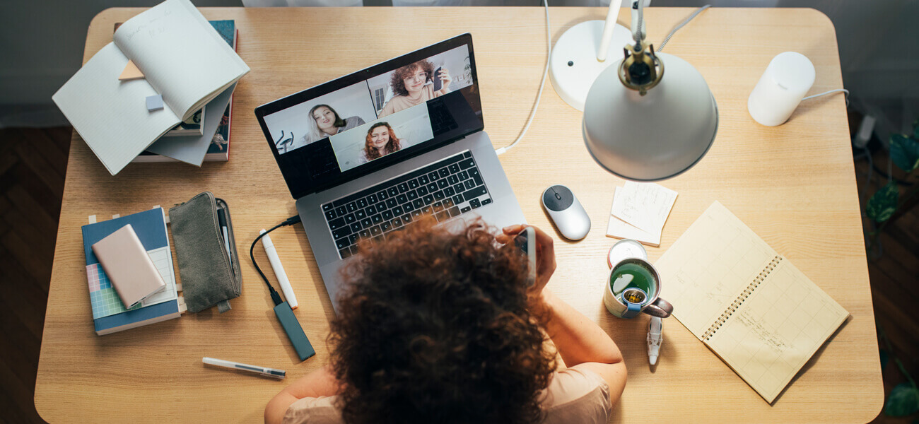 From left to right: Graphic Design students Albert Romero, Joshua Lozano, Graphic Design Professor Victoria Rompilla, and Graphic Design students Lijin Joy, Simone Earle, Cindy Feliz and Ana De La Rosa.