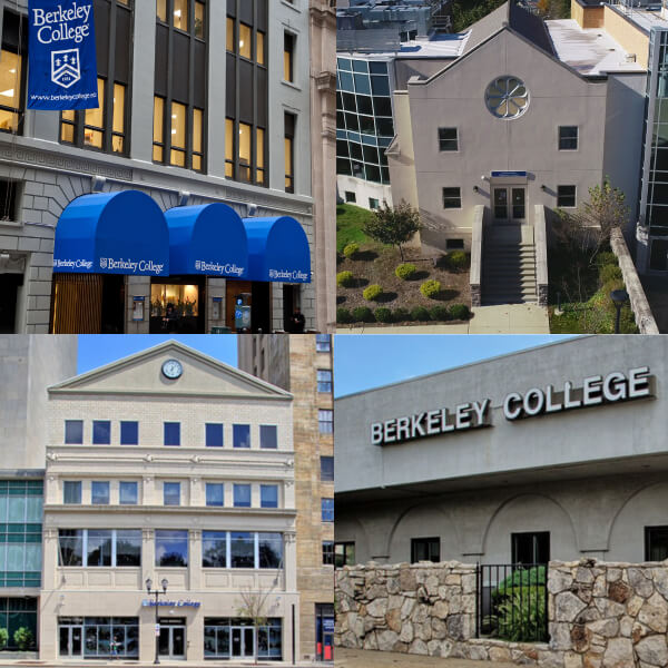 Image for mobile devices: collage with all Berkeley College campuses