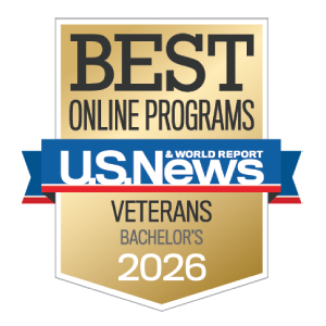 U.S. News and World Report logo for Best Online Bachelor's Veterans Programs
