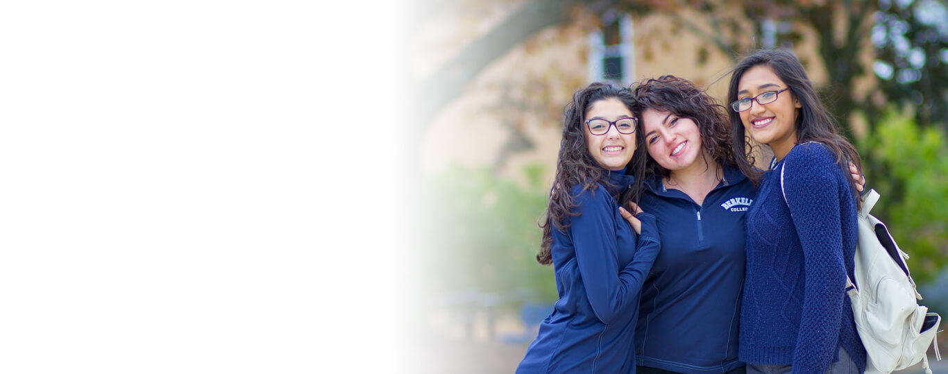 3 Female students smiling
