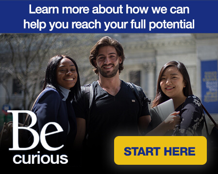 banner with a group of Berkeley College students