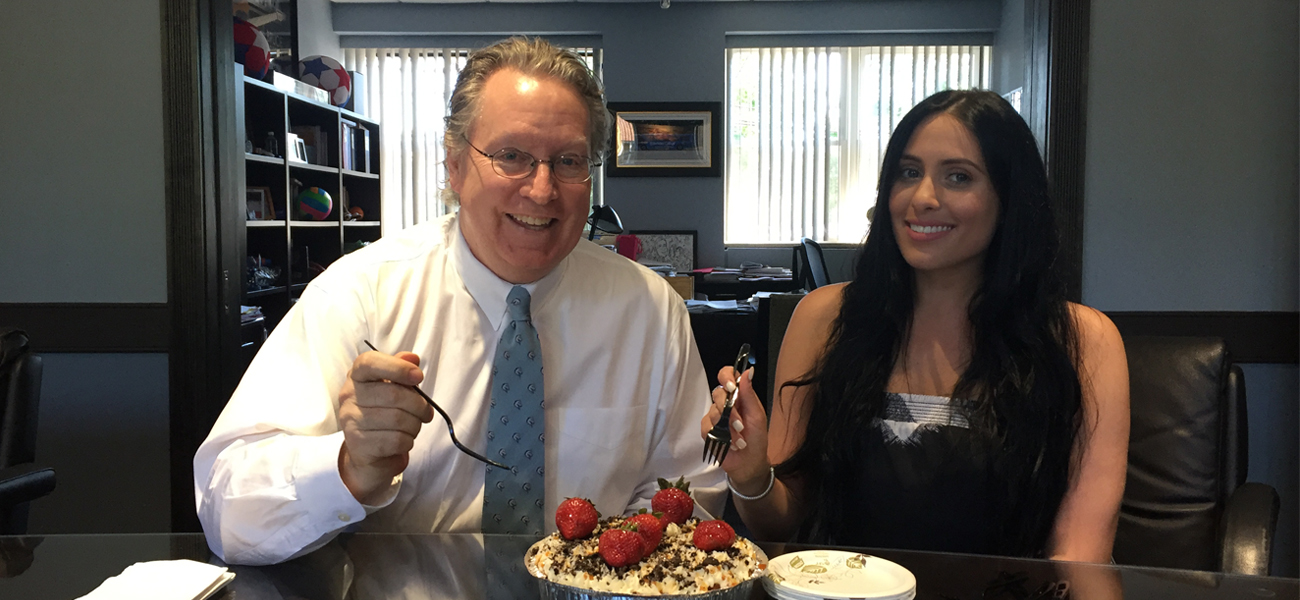 Zilpa Rizzo and President Michael Smith 