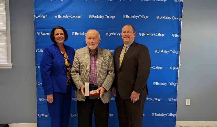Ira Weissman, CPA, CGMA, Professor, Accounting and Finance, Berkeley College Larry L. Luing School of Business®, (center) celebrates 20 years working at Berkeley College in 2023.